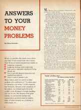Better Homes & Gardens July 1959 Magazine Article: ANSWERS TO YOUR MONEY PROBLEMS
