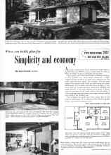 Better Homes & Gardens July 1959 Magazine Article: When you build, plan for Simplicity and economy