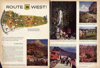 Better Homes & Gardens July 1959 Magazine Article: ROUTE 30 WEST!