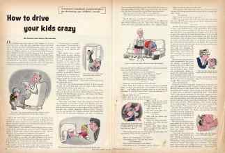 Better Homes & Gardens July 1959 Magazine Article: How to drive your kids crazy