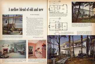 Better Homes & Gardens July 1959 Magazine Article: A mellow blend of old and new