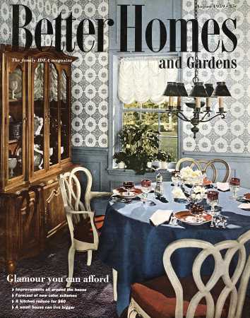 Better Homes & Gardens August 1959 Magazine Cover