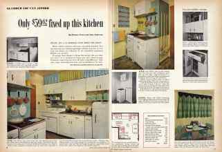 Better Homes & Gardens August 1959 Magazine Article: Only $ 5962 fixed up this kitchen