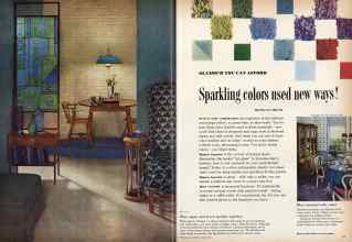 Better Homes & Gardens August 1959 Magazine Article: Sparkling colors used new ways!