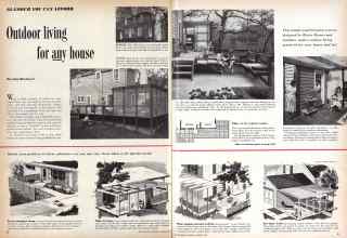 Better Homes & Gardens August 1959 Magazine Article: Outdoor living for any house
