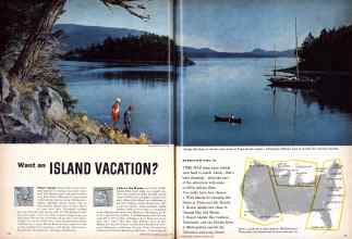 Better Homes & Gardens August 1959 Magazine Article: Want an ISLAND VACATION?