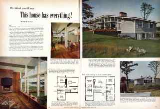 Better Homes & Gardens August 1959 Magazine Article: We think you'll say This house has everything!