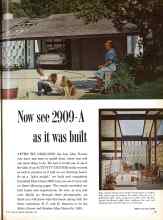 Better Homes & Gardens September 1959 Magazine Article: Now see 2909-A as it was built