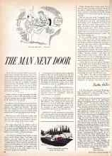 Better Homes & Gardens September 1959 Magazine Article: THE MAN NEXT DOOR