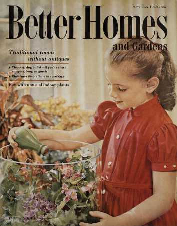 Better Homes & Gardens November 1959 Magazine Cover