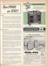 Better Homes & Gardens November 1959 Magazine Article: These FOODS are NEWS!