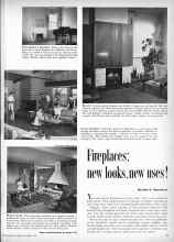 Better Homes & Gardens November 1959 Magazine Article: Fireplaces: new looks, new uses!
