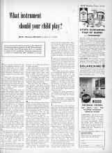 Better Homes & Gardens November 1959 Magazine Article: What instrument should your child play?