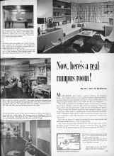 Better Homes & Gardens November 1959 Magazine Article: Now, here's a real rumpus room!