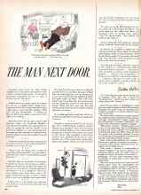 Better Homes & Gardens November 1959 Magazine Article: THE MAN NEXT DOOR