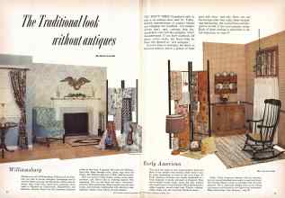 Better Homes & Gardens November 1959 Magazine Article: The Traditional look without antiques