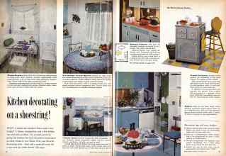 Better Homes & Gardens November 1959 Magazine Article: Kitchen decorating on a shoestring!