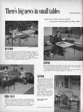 Better Homes & Gardens January 1960 Magazine Article: There's big news in small tables