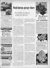 Better Homes & Gardens January 1960 Magazine Article: Push-button garage doors