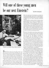 Better Homes & Gardens February 1960 Magazine Article: Will one of these young men be our next Einstein?