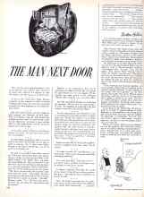 Better Homes & Gardens February 1960 Magazine Article: THE MAN NEXT DOOR