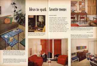 Better Homes & Gardens February 1960 Magazine Article: Ideas to spark favorite rooms