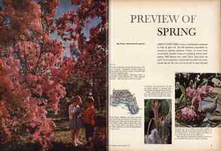 Better Homes & Gardens February 1960 Magazine Article: PREVIEW OF SPRING