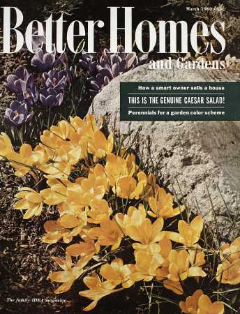 Better Homes & Gardens March 1960 Magazine Cover