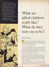 Better Homes & Gardens March 1960 Magazine Article: What are gifted children really like? What do they turn out to be?