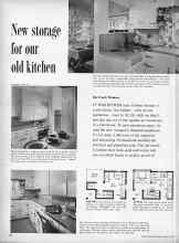 Better Homes & Gardens March 1960 Magazine Article: New storage for our old kitchen