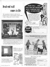 Better Homes & Gardens March 1960 Magazine Article: Dead-end wall comes to life