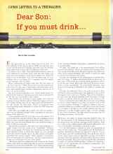Better Homes & Gardens March 1960 Magazine Article: Dear Son: If you must drink ...