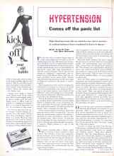 Better Homes & Gardens March 1960 Magazine Article: HYPERTENSION Comes off the panic list