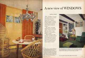 Better Homes & Gardens March 1960 Magazine Article: A new view of WINDOWS