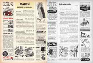 Better Homes & Gardens March 1960 Magazine Article: MARCH GARDEN REMINDERS