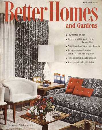 Better Homes & Gardens April 1960 Magazine Cover