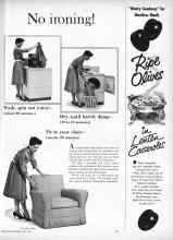 Better Homes & Gardens April 1960 Magazine Article: No ironing!