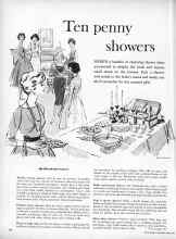 Better Homes & Gardens April 1960 Magazine Article: Ten penny showers