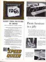Better Homes & Gardens April 1960 Magazine Article: Picnic furniture in a jiffy