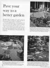 Better Homes & Gardens April 1960 Magazine Article: Pave your way to a better garden
