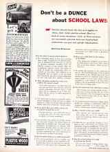 Better Homes & Gardens April 1960 Magazine Article: Don't be a DUNCE about SCHOOL LAWS