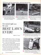 Better Homes & Gardens April 1960 Magazine Article: Get started right now for your BEST LAWN EVER!