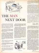 Better Homes & Gardens April 1960 Magazine Article: THE MAN NEXT DOOR