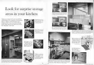 Better Homes & Gardens April 1960 Magazine Article: Look for surprise storage areas in your kitchen