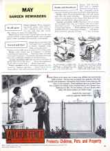 Better Homes & Gardens May 1960 Magazine Article: MAY GARDEN REMINDERS