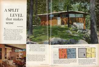 Better Homes & Gardens May 1960 Magazine Article: A SPLIT LEVEL that makes sense