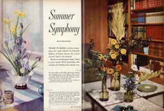 Better Homes & Gardens July 1960 Magazine Article: Summer Symphony
