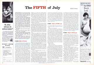 Better Homes & Gardens July 1960 Magazine Article: The FIFTH of July