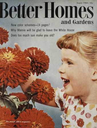 Better Homes & Gardens August 1960 Magazine Cover