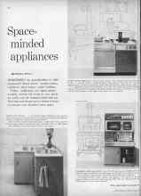 Better Homes & Gardens August 1960 Magazine Article: Space-minded appliances